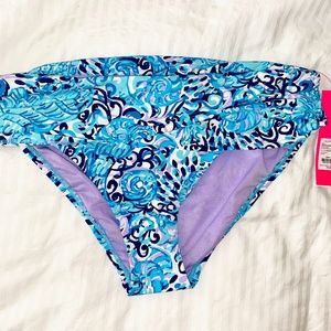 Lilly Pulitzer lagoon swim bottoms aqua spritz NWT